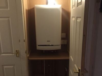 After Installation (with light in cupboard)